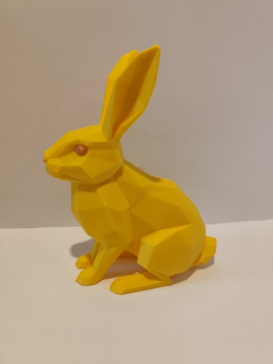Low poly zaķis